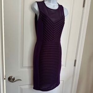 French Connection Midi Bodycon Purple Party Dress
